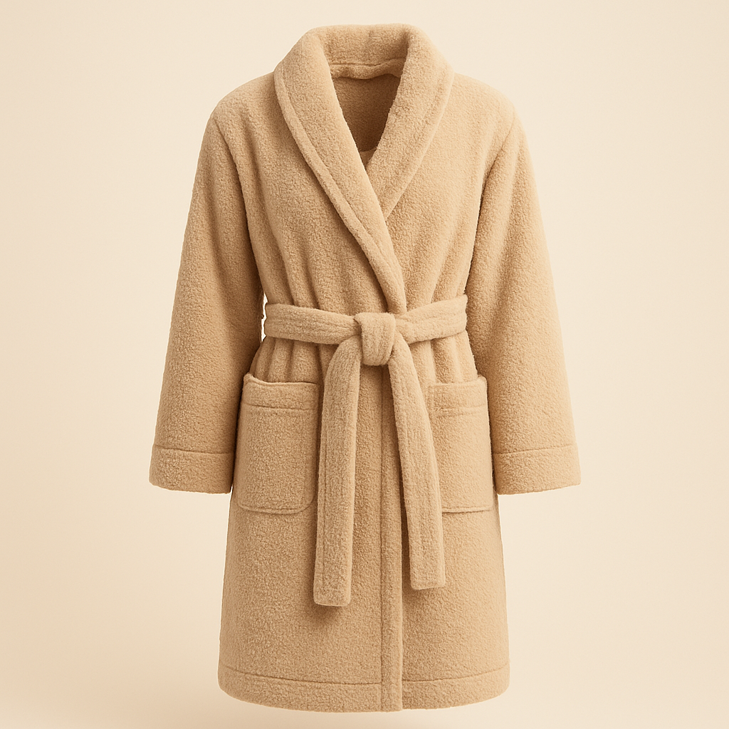 Cloud-Soft Wrap Robe — Bamboo-Cotton Fleece